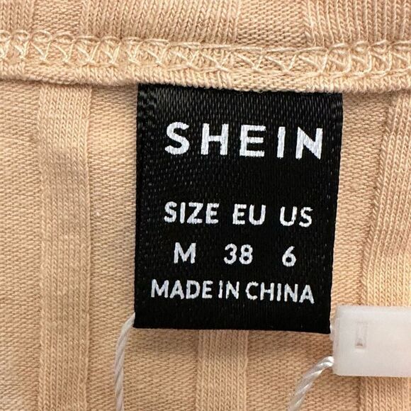 NWT Shein Knitted Halter Cream Tank Top Size Medium - Picture 4 of 6